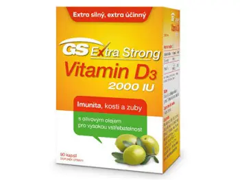 GS Extra Strong Vitamin D3 2000 IU cps 1x90 ks