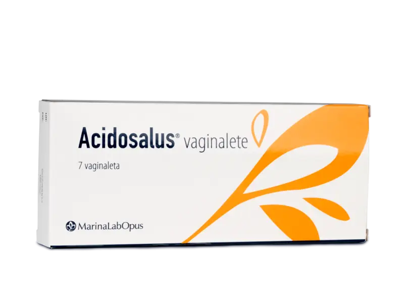 ACIDOSALUS vaginalete vaginálne čapíky 1x7 ks