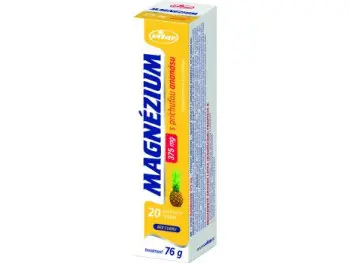 VITAR MAGNÉZIUM 375 mg, 20 šumivých tabliet, príchuť ANANÁS