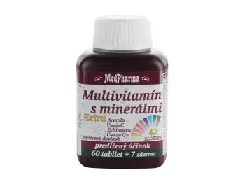 MedPharma MULTIVITAMIN S MINERÁL. EXTRA 42 ZLOŽIEK tbl 60+7 zadarmo