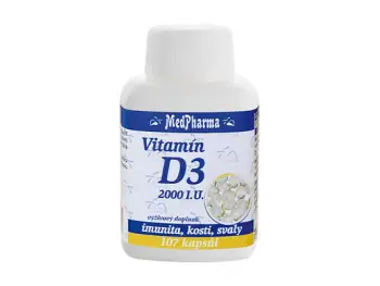 MedPharma VITAMÍN D3 2000 I.U. cps 1x107 ks