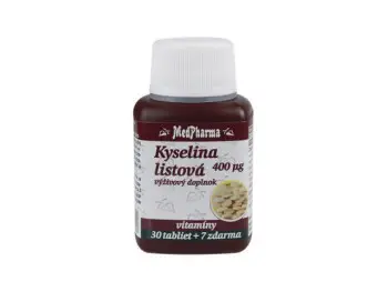 MedPharma KYSELINA LISTOVÁ 400 mcg tbl 30+7 zadarmo