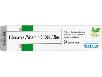 GENERICA Echinacea/Vitamin C 1000/Zinok eff. tbl. 20