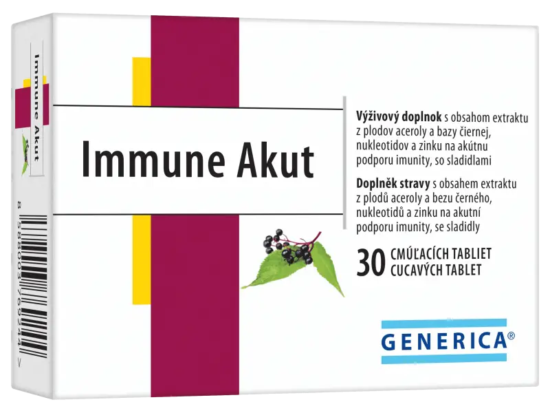 GENERICA Immune Akut 30 cmúľacích tabliet