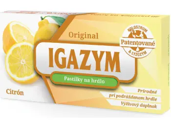 IGAZYM cmúľacie pastilky, príchuť citrón 1x20 ks