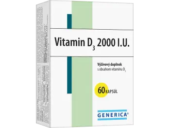 GENERICA Vitamin D3 2000 I.U., cps. 60