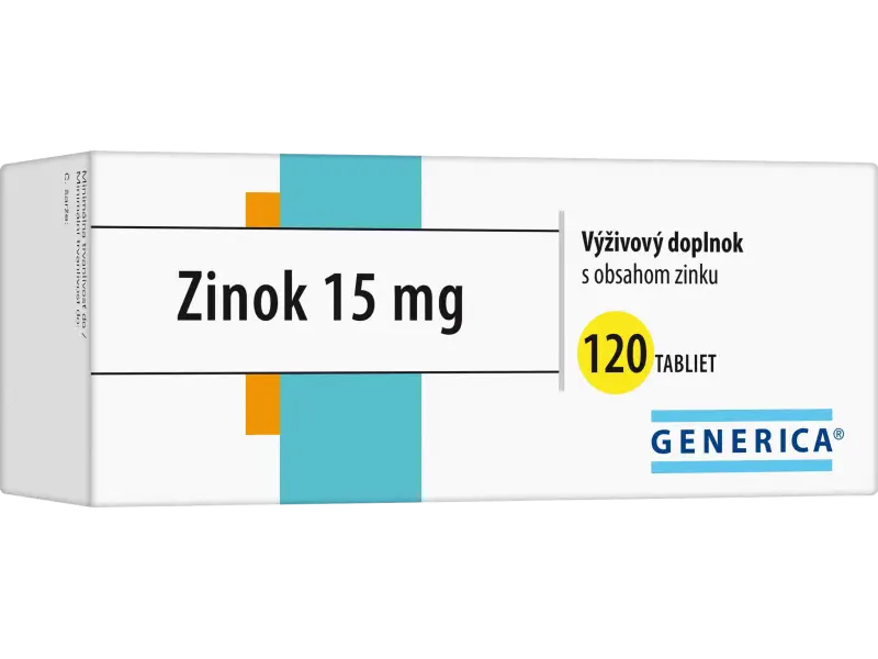 GENERICA Zinok 15mg 120tbl