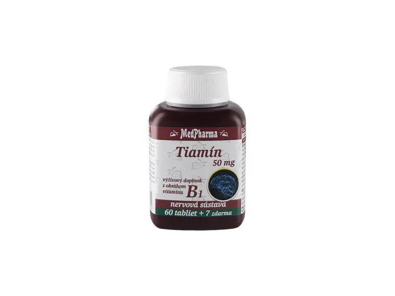 MedPharma TIAMÍN 50 mg (vitamín B1) tbl 60+7 zadarmo