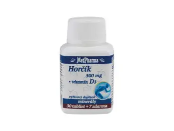 MedPharma HORČÍK 300MG+VIT. D tbl 30+7 zadarmo