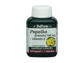 MedPharma PUPALKA DVOJROČNÁ 500MG, VITAMÍN E cps 60+7 zadarmo