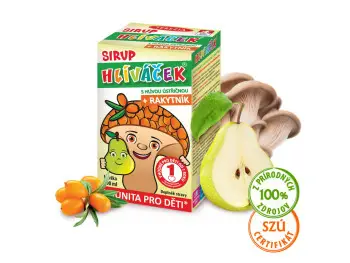 TEREZIA HLIVIAČIK S HLIVOU USTRICOVITOU + RAKYTNÍK sirup s príchuťou hrušky 1x100 ml