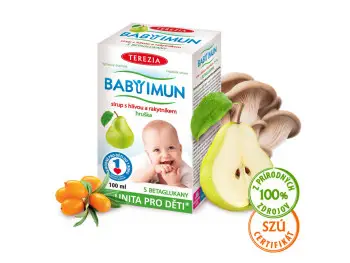 TEREZIA BABY IMUN sirup s hlivou a rakytníkom - hruška 100 ml