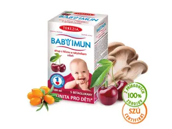 TEREZIA BABY IMUN sirup s hlivou a rakytníkom - višňa 100 ml