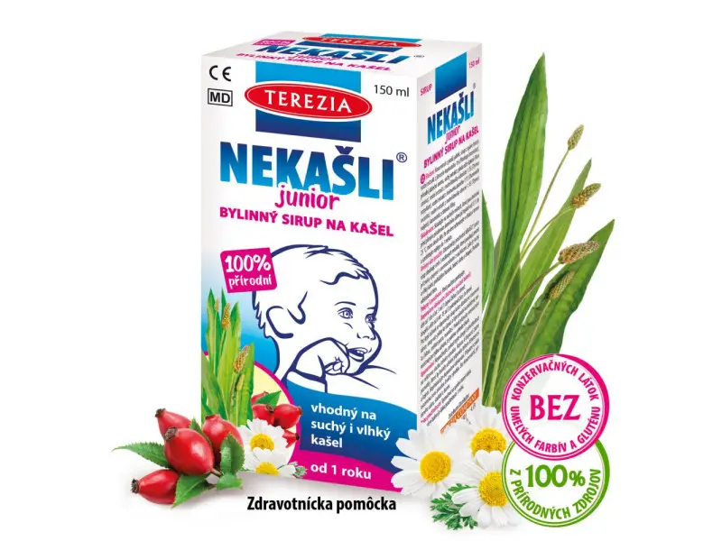 TEREZIA NEKAŠLI JUNIOR bylinný sirup na kašeľ 1x150 ml