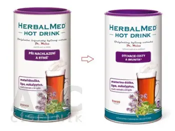 HerbalMed Hot drink Dr. Weiss rýchla úľava pri prechladnutí a nádche 180g