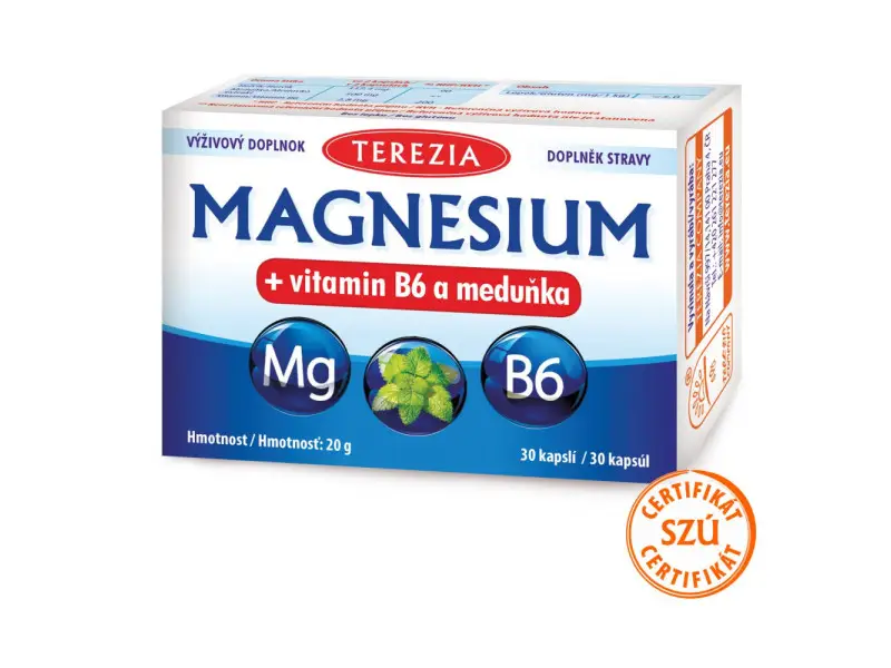 TEREZIA MAGNESIUM + B6 a medovka, 30cps