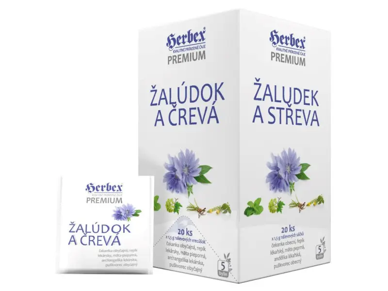 HERBEX ŽALÚDOK A ČREVÁ PREMIUM NS 20X1.5G