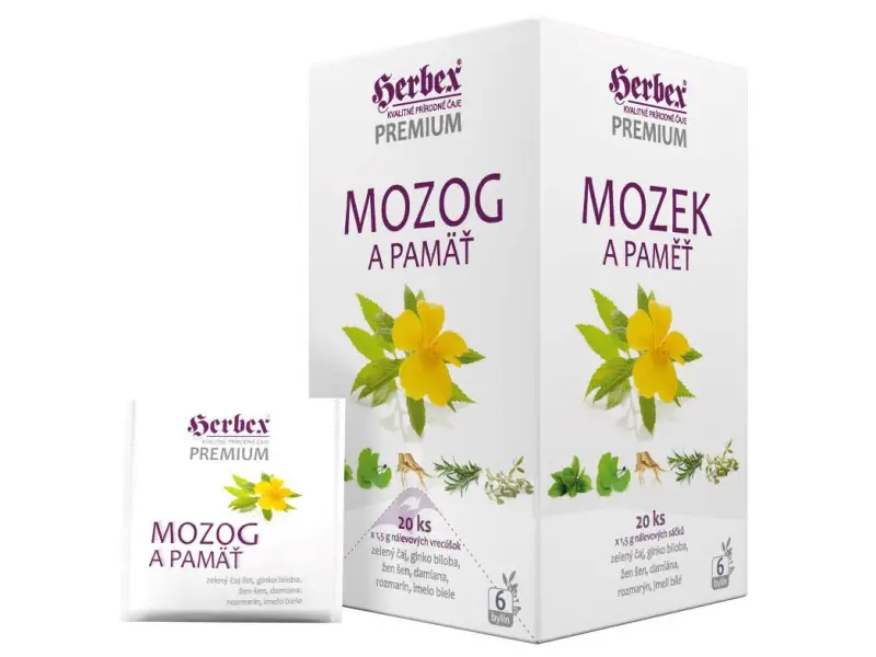 HERBEX PREMIUM MOZOG A PAMAŤ NS 20X1.5G