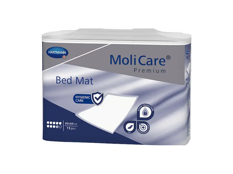 MoliCare Premium Bed Mat 9 kvapiek 60x60 cm absorpčné podložky 1x15 ks