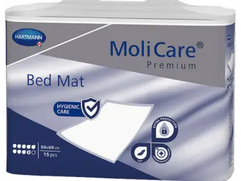 MoliCare Premium Bed Mat 9 kvapiek 60x60 cm absorpčné podložky 1x15 ks
