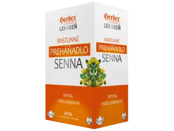 HERBEX Lekáreň Rastlinné PREHÁŇADLO SENNA bylinná zmes (senna a mäta) čaj 20x2 g