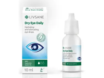 LIVSANE Očné kvapky - suché oči s 0,1% HA, 1x10 ml