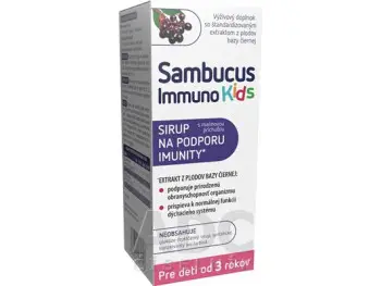 Sambucus Immuno Kids sirup, malinová príchuť 1x120 ml