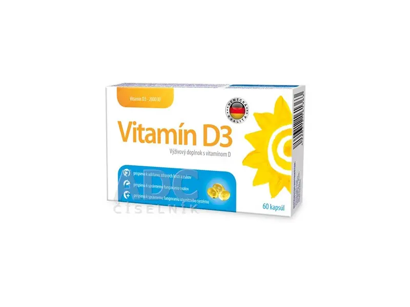 Vitamín D3 2000 IU - Sirowa cps 1x60 ks