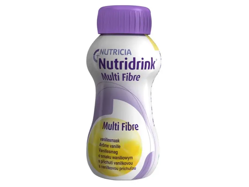 NUTRIDRINK Multifibre s príchuťou čokolády 4x200 ml