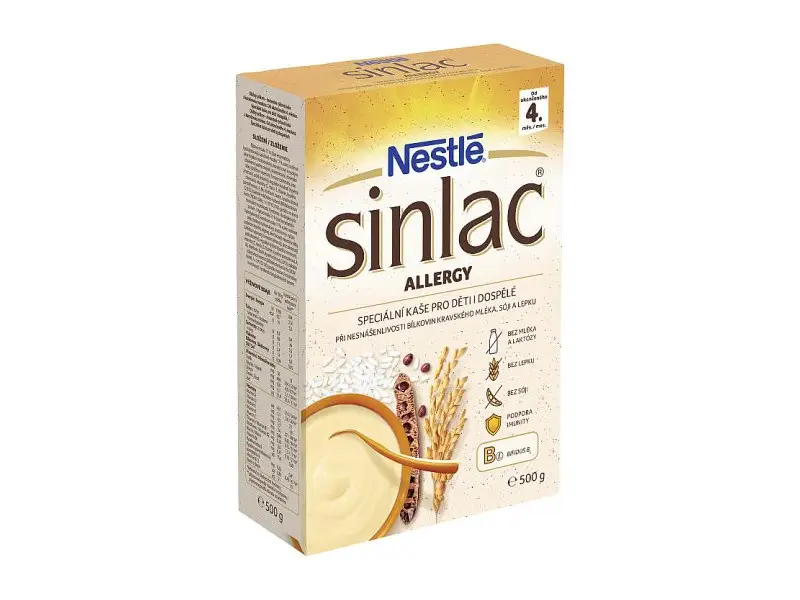 Nestlé Nemliečna kaša SINLAC allergy (od ukonč. 4. mesiaca) 1x500 g