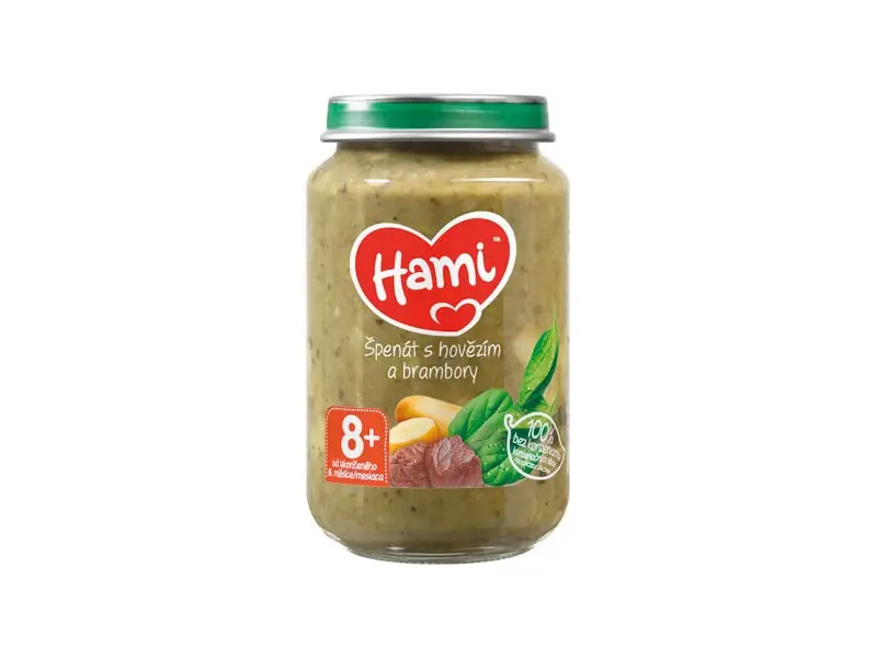 Hami príkrm Špenát s hovädzím a zemiakmi (od ukonč. 8. mesiaca) 1x200 g