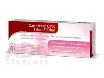 CANESTEN GYN 1 deň mäkká cps 500 mg vaginálna