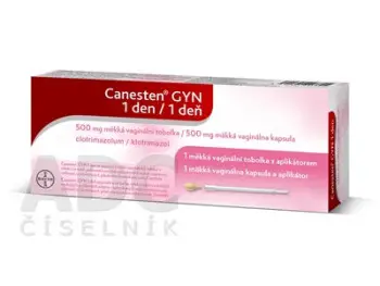 Canesten GYN 1 deň mäkká cps 500 mg vaginálna