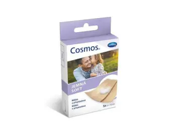COSMOS Jemná náplasť na rany z netkanej textílie, pre citlivú pokožku (6x10cm) 1x5 ks
