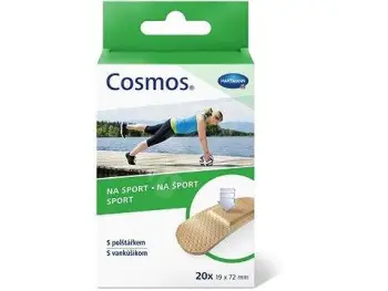 COSMOS Na šport náplasť na rany flexibilná (1,9cmx7,2cm) 1x20 ks