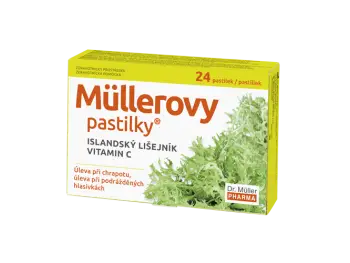 Müllerove pastilky s islandským lišajníkom a vitamínom C 