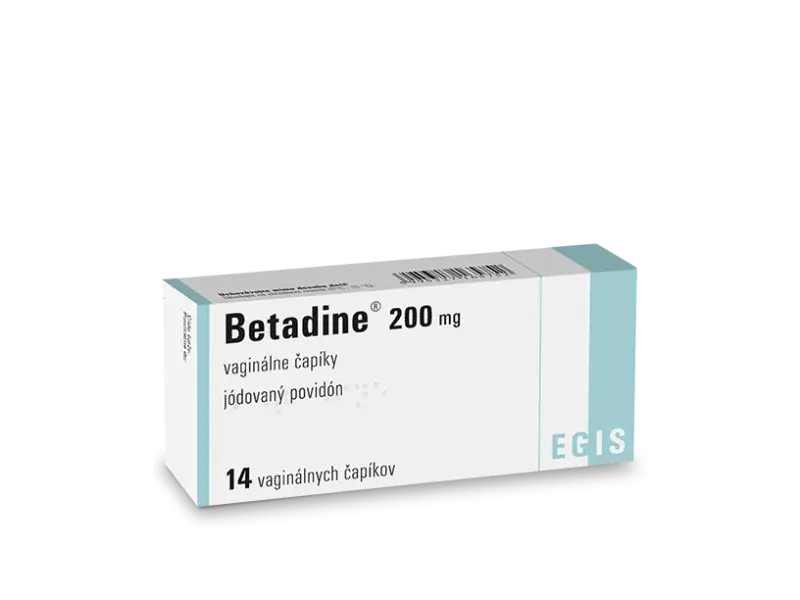 Betadine 200 mg vaginálne čapíky 14ks