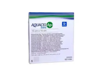 AQUACEL Ag+ Extra krytie na rany 15x15 cm 5 ks