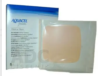 AQUACEL Foam Hydrofiber krytie na rany 15x15 cm 5 ks