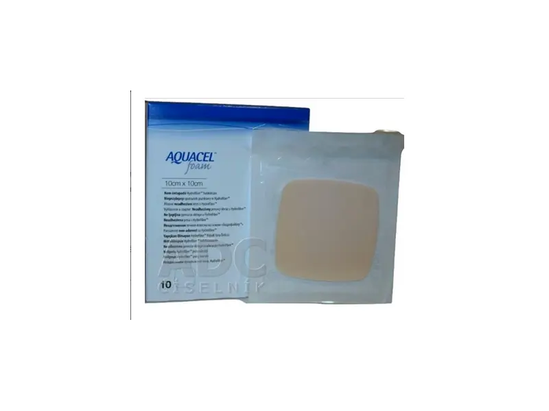 AQUACEL Foam Hydrofiber krytie na rany 10x10 cm 10 ks