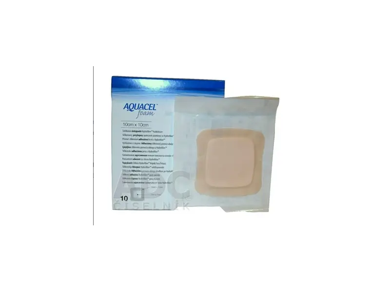 AQUACEL Foam Hydrofiber krytie na rany 10x10 cm 10 ks