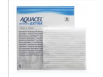 AQUACEL EXTRA Krytie na rany 15x15 cm 5 ks