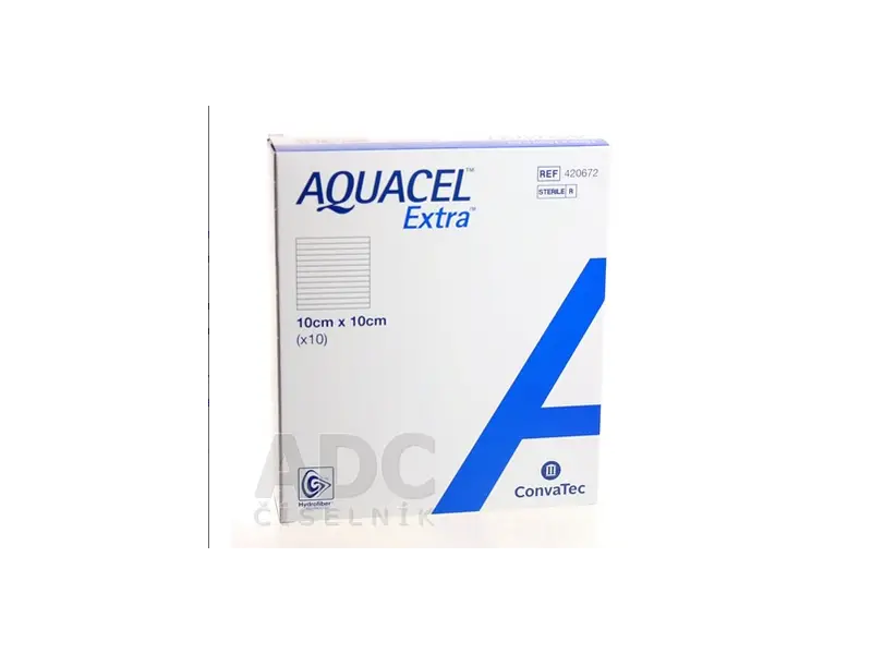 AQUACEL EXTRA Krytie na rany 10x10 cm 10 ks