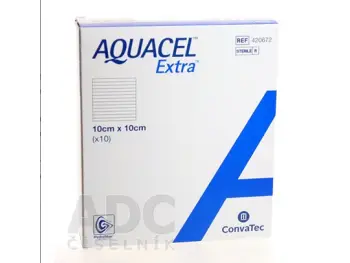 AQUACEL EXTRA Krytie na rany 10x10 cm 10 ks