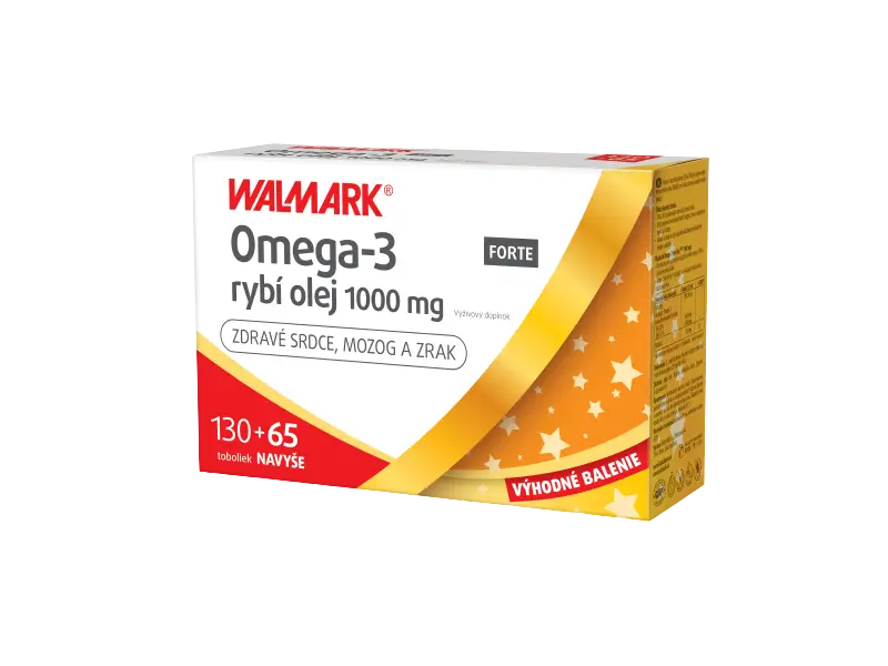 WALMARK OMEGA -3  FORTE rybí olej  cps 130+65