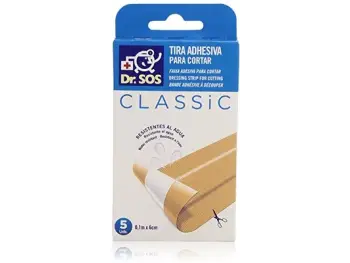 Dr. SOS Classic náplasť pásy vodeodolné (10cmx6cm) 1x5 ks