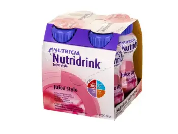 NUTRIDRINK Juice Style JAHODA 4X200 ml