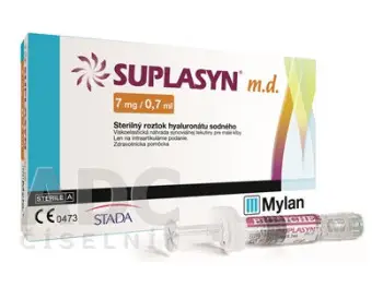 SUPLASYN m.d. sterilný roztok hyaluronátu sodného 7 mg/0,7 ml, 1x0,7 ml