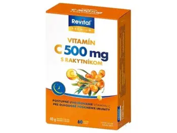 Revital PREMIUM VITAMIN C 500 mg S RAKYTNÍKOM cps 1x60 ks