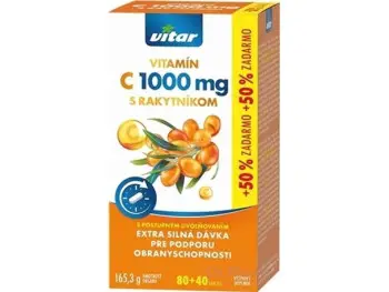 REVITAL PREMIUM VITAMÍN C 1000 mg s rakytníkom 80+40 ks